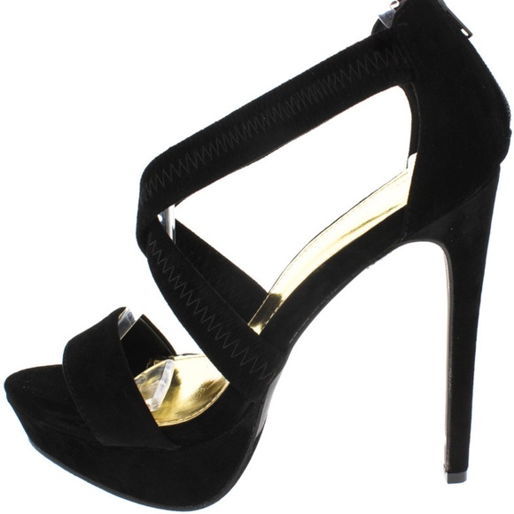 Shoes - Aphrodite Black Platform Heel Shoes - Aphrodite Black Platform Heel